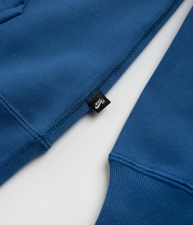 Nike SB Distorted Graphic Hoodie in Industrial Blue