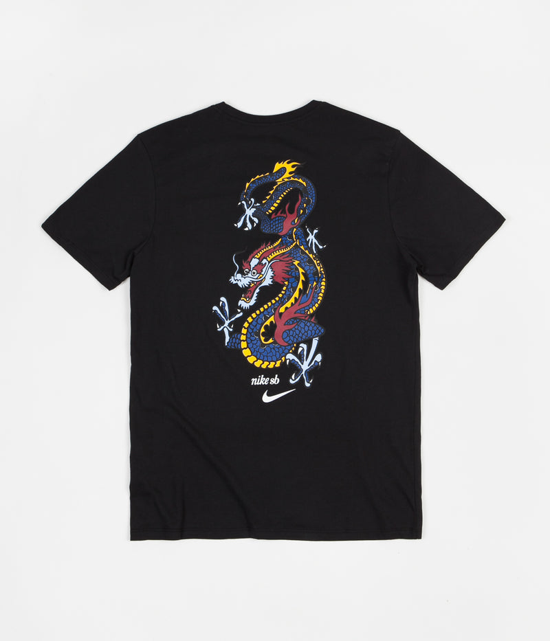 Nike SB Dragon T-Shirt in Black and White