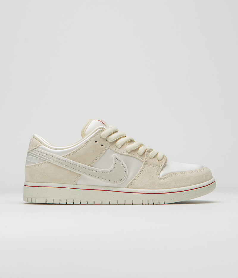 Nike SB Dunk Low Premium Shoes in Coconut Milk and Light Bone and Phantom
