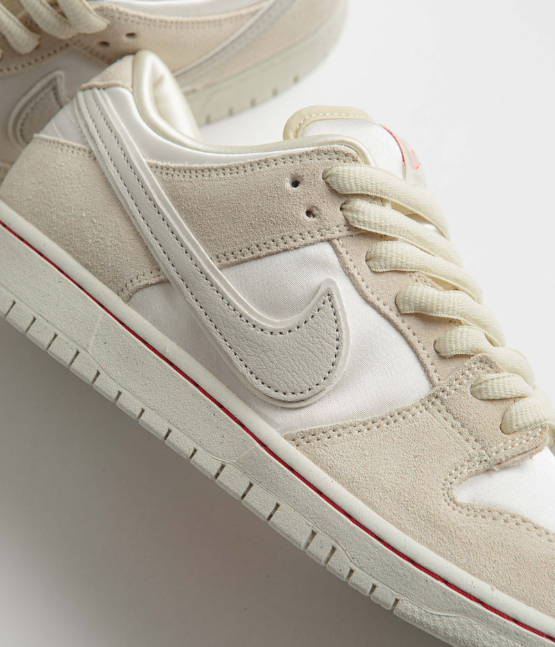 Nike SB Dunk Low Premium Shoes in Coconut Milk and Light Bone and Phantom