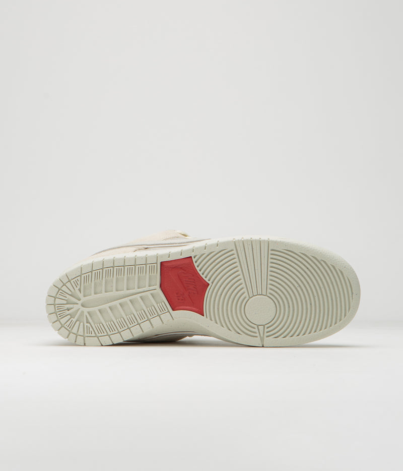 Nike SB Dunk Low Premium Shoes in Coconut Milk and Light Bone and Phantom