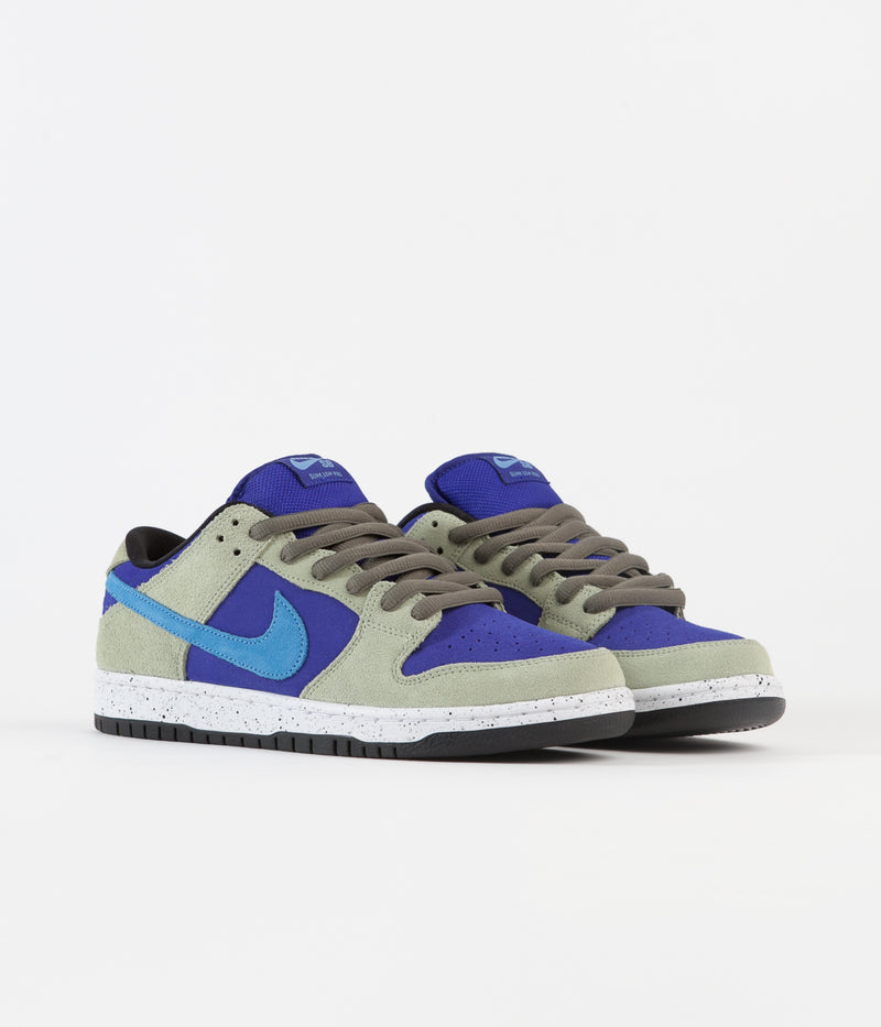 Nike SB Dunk Low Pro ACG Caldera Shoes in Celadon and Coast and Concord - Black