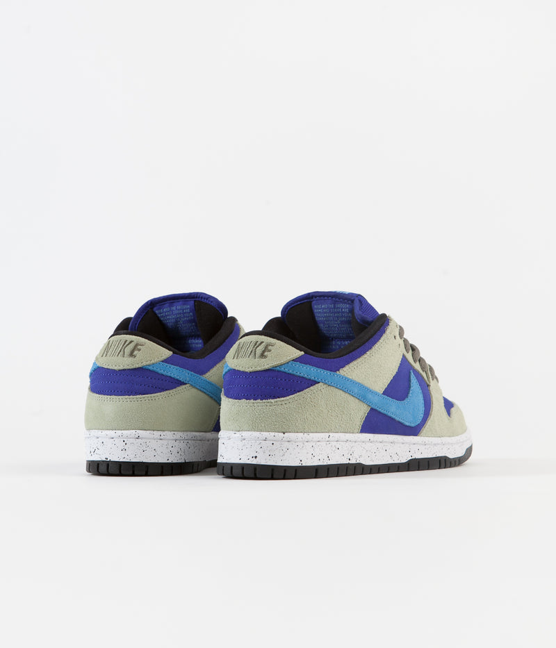 Nike SB Dunk Low Pro ACG Caldera Shoes in Celadon and Coast and Concord - Black
