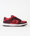 Nike SB Dunk Low Pro Cherry Shoes in Burgundy Crush and Team Red and University Red
