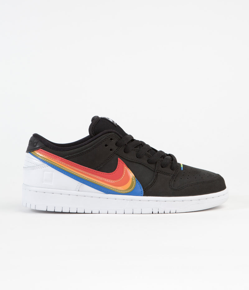 Nike SB Dunk Low Pro 'Polaroid' Shoes in Black and Black and White