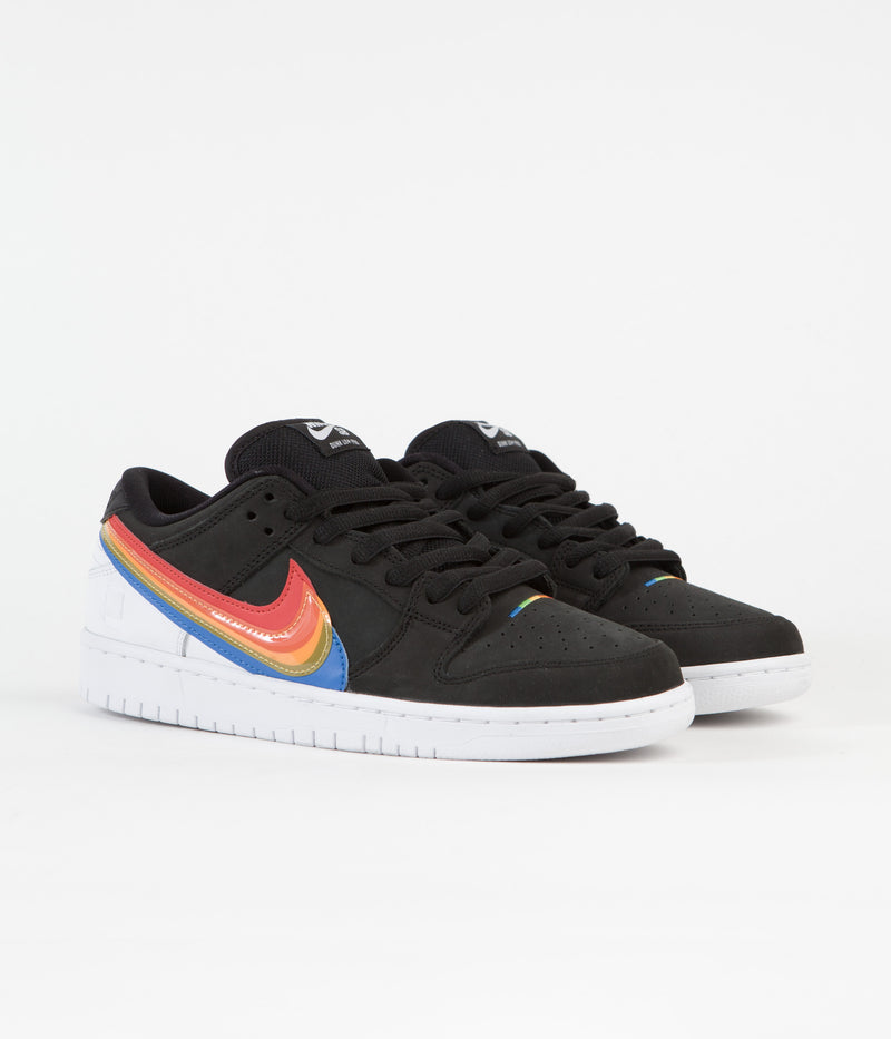 Nike SB Dunk Low Pro 'Polaroid' Shoes in Black and Black and White