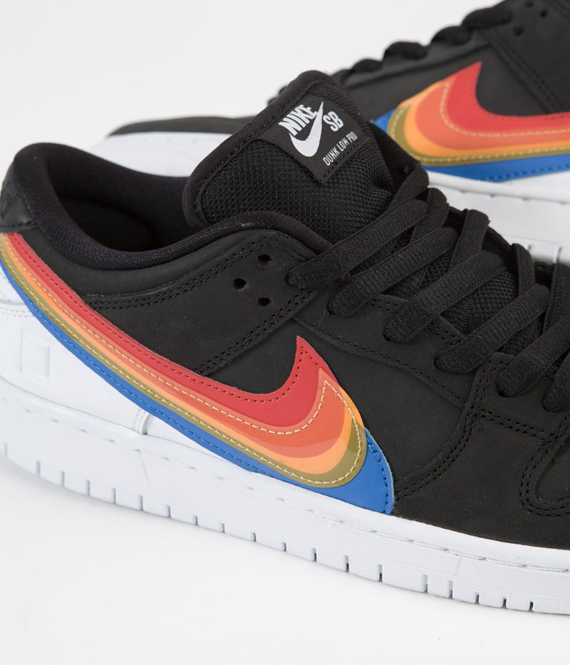 Nike SB Dunk Low Pro 'Polaroid' Shoes in Black and Black and White