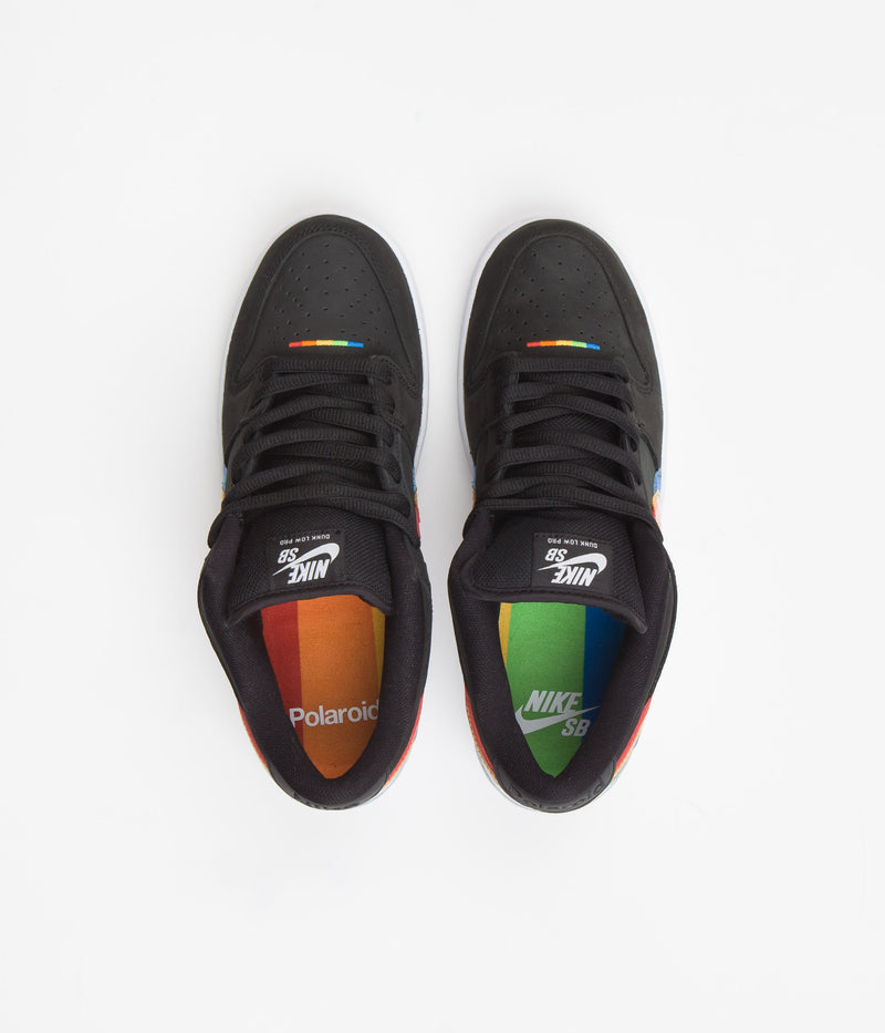Nike SB Dunk Low Pro 'Polaroid' Shoes in Black and Black and White