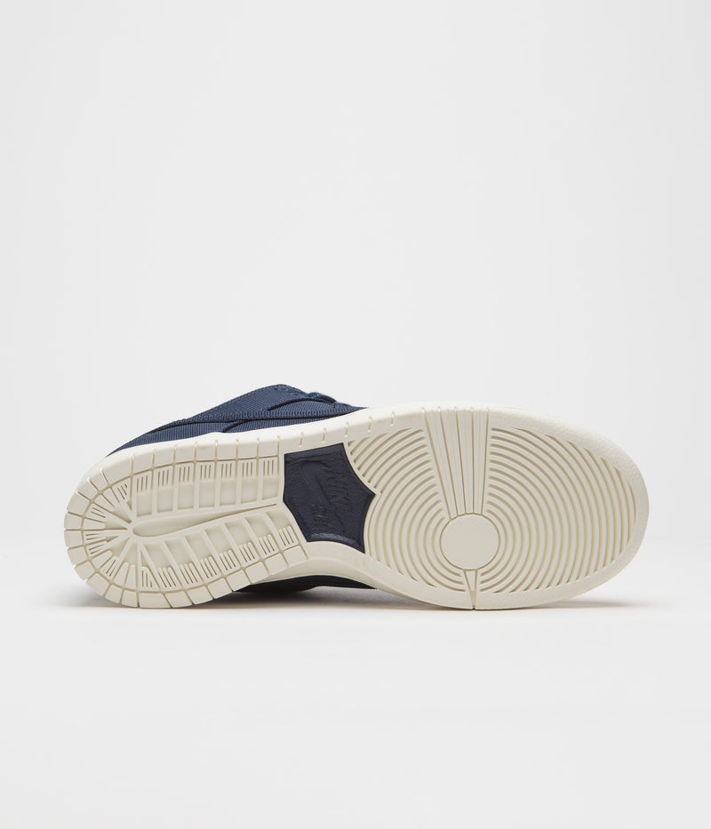 Nike SB Dunk Low Pro Premium Shoes in Midnight Navy and Midnight Navy and Desert Ochre