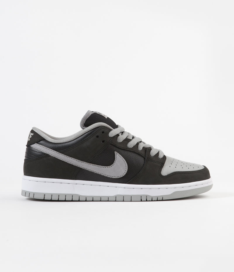 Nike SB Dunk Low Pro Shoes in Black and Medium Grey and Black - White