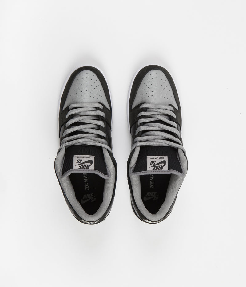 Nike SB Dunk Low Pro Shoes in Black and Medium Grey and Black - White
