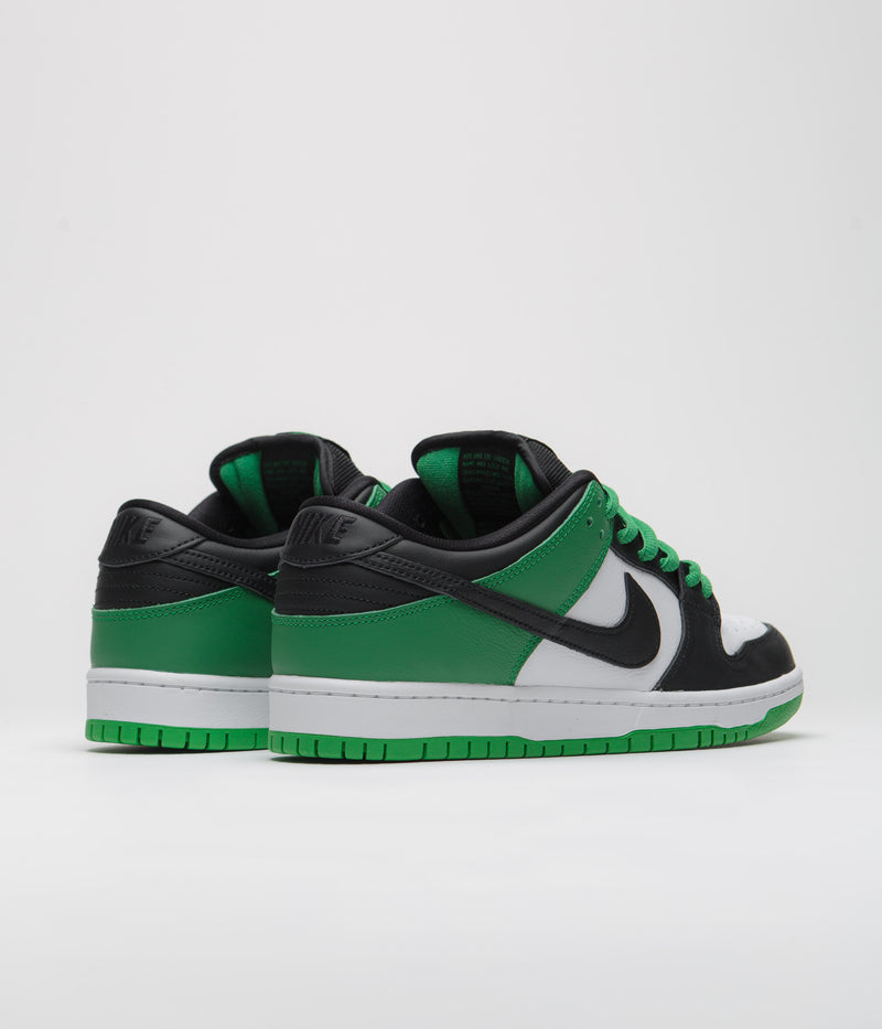 Nike SB Dunk Low Pro Shoes in Classic Green and Black and White - Classic Green - Black