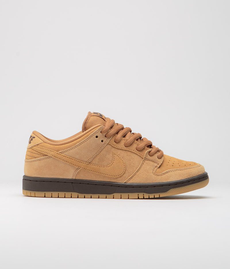 Nike SB Dunk Low Pro 'Wheat' Shoes in Flax and Flax and Flax - Baroque Brown