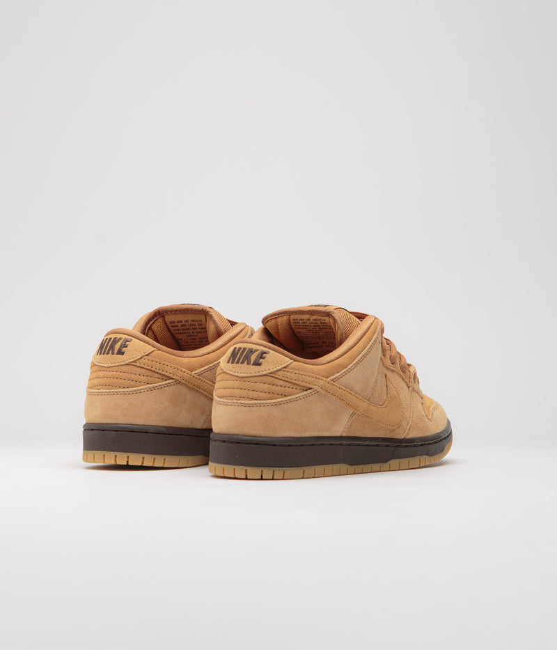 Nike SB Dunk Low Pro 'Wheat' Shoes in Flax and Flax and Flax - Baroque Brown