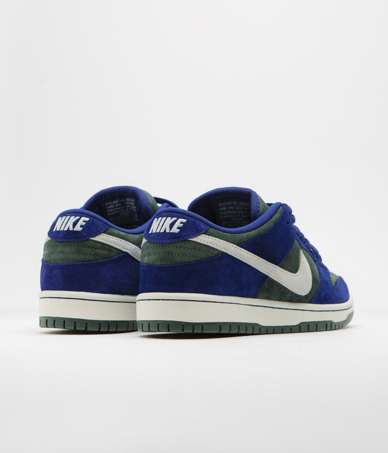 Nike SB Dunk Low Pro 'Wildcard' Shoes in Deep Royal Blue and Sail and Vintage Green