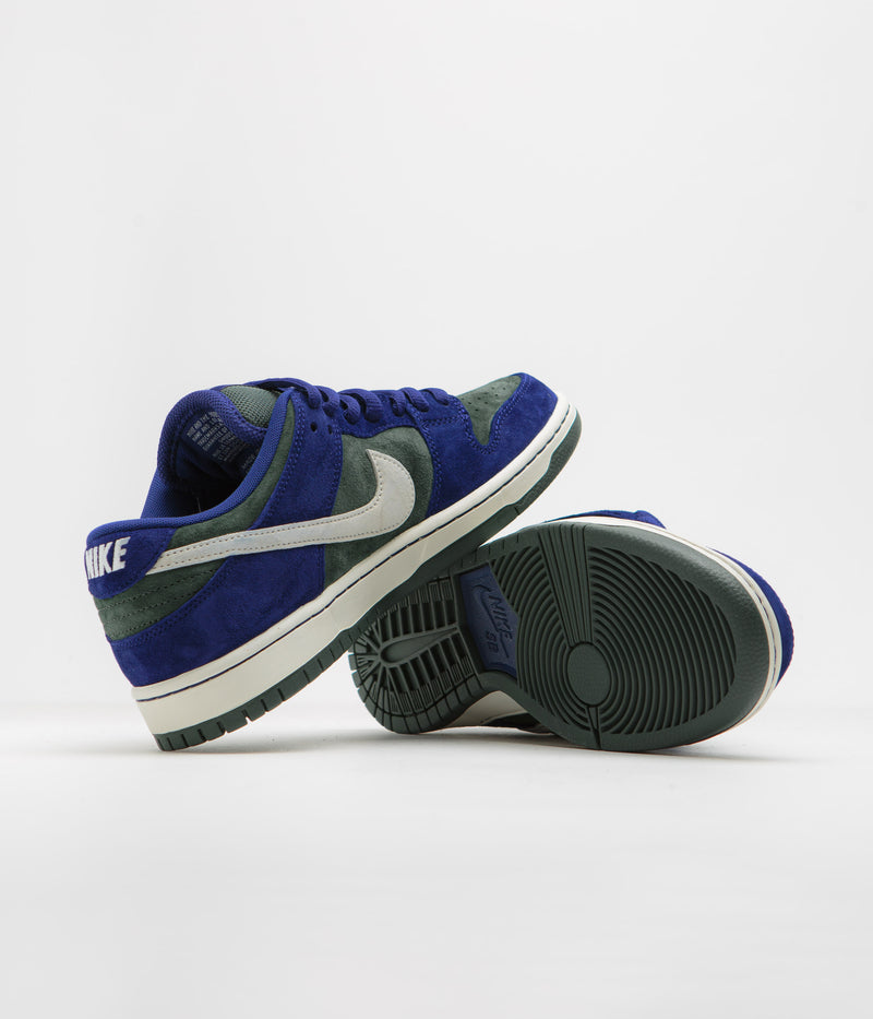 Nike SB Dunk Low Pro 'Wildcard' Shoes in Deep Royal Blue and Sail and Vintage Green