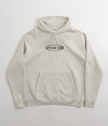 Nike SB Embroidered Graphic Hoodie in Light Bone and Deep Jungle