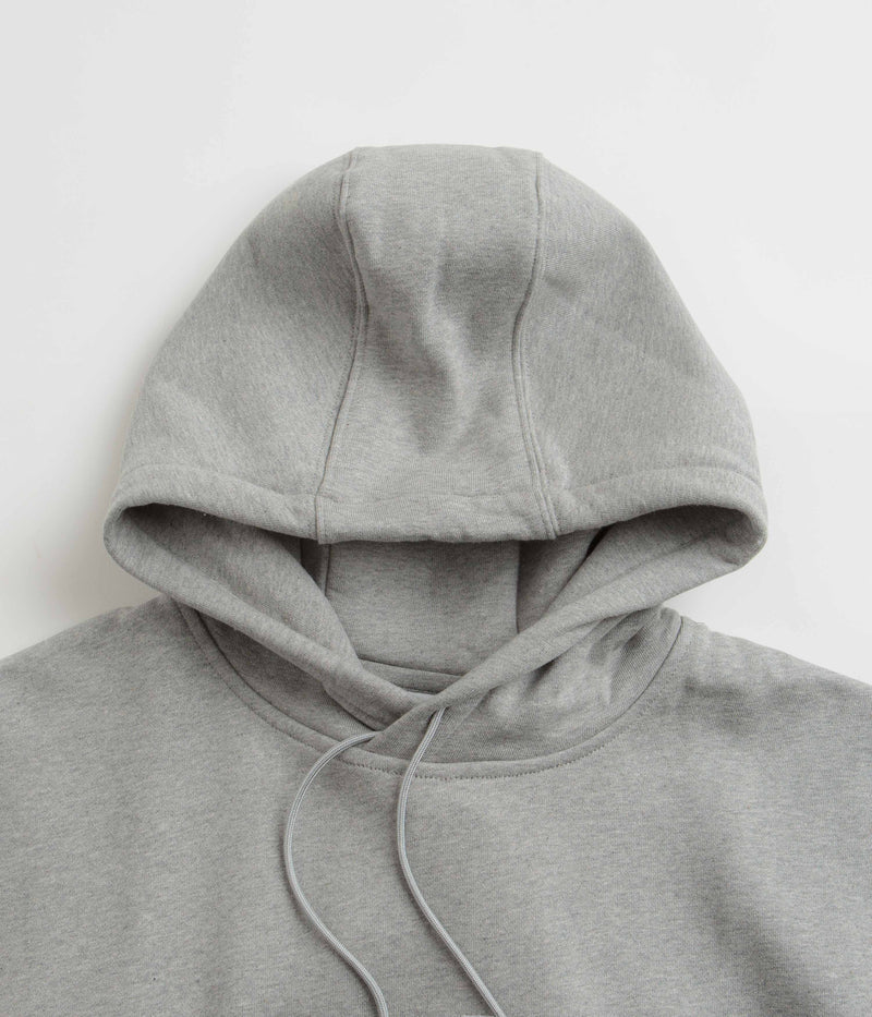 Nike SB Essential Logo Hoodie in Dark Grey Heather and White