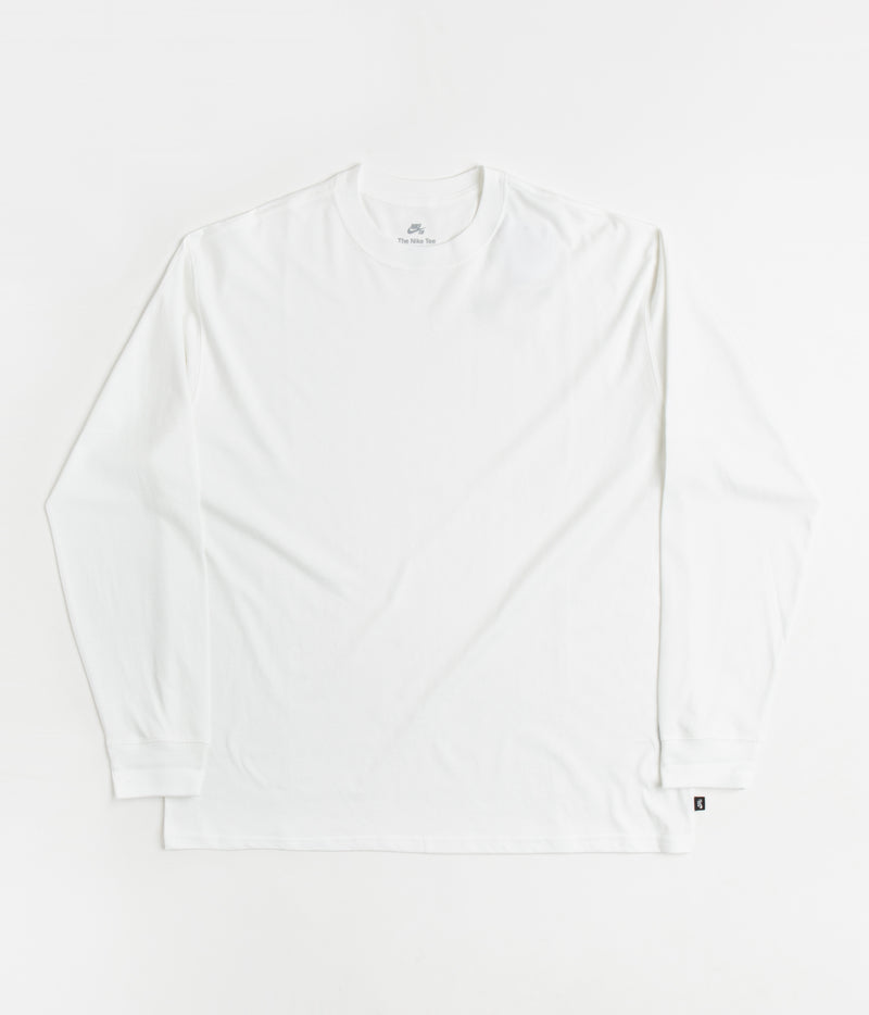 Nike SB Essentials Long Sleeve T-Shirt in White