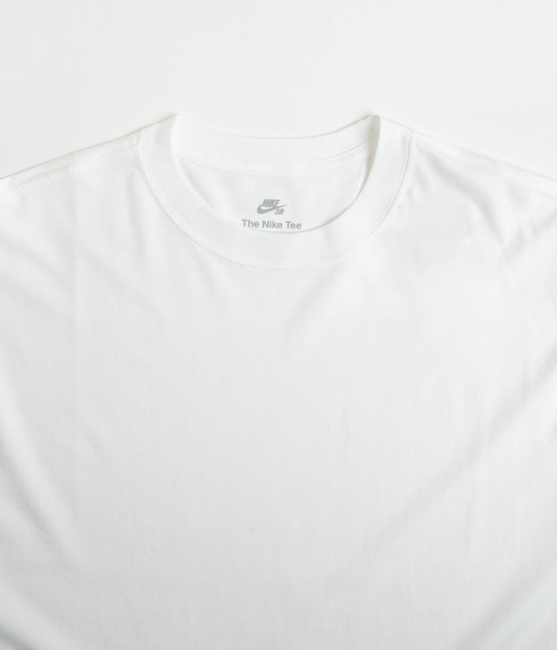 Nike SB Essentials Long Sleeve T-Shirt in White