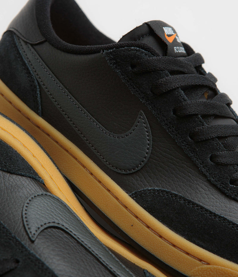 Nike SB FC Classic Shoes in Black and Anthracite and Black - Vivid Orange