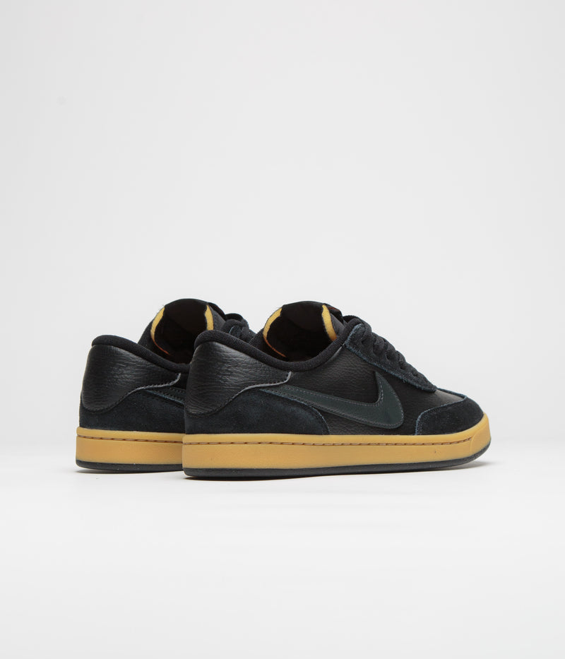 Nike SB FC Classic Shoes in Black and Anthracite and Black - Vivid Orange