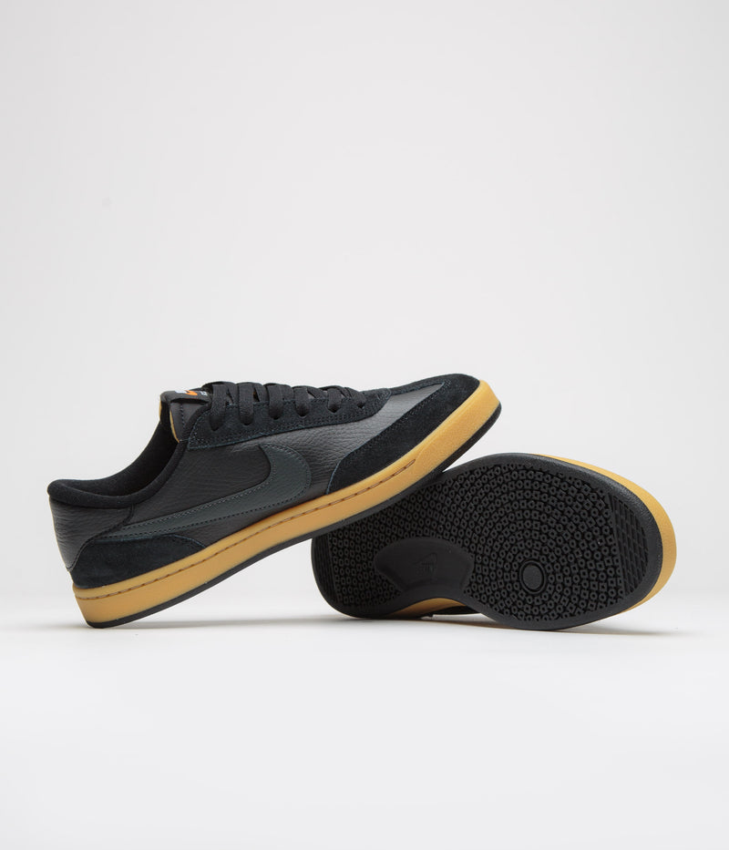Nike SB FC Classic Shoes in Black and Anthracite and Black - Vivid Orange