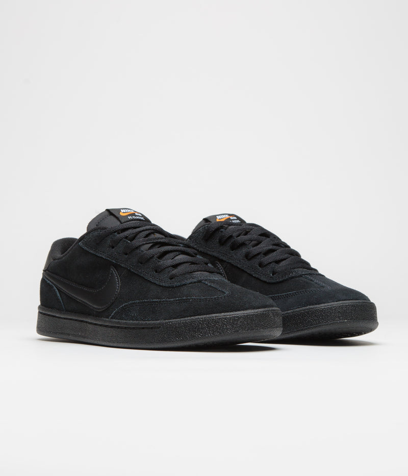 Nike SB FC Classic Shoes in Black and Black and Black - Vivid Orange