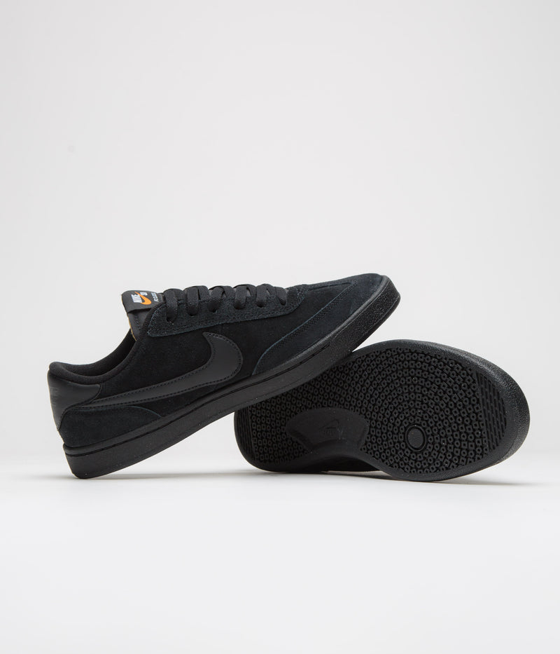 Nike SB FC Classic Shoes in Black and Black and Black - Vivid Orange