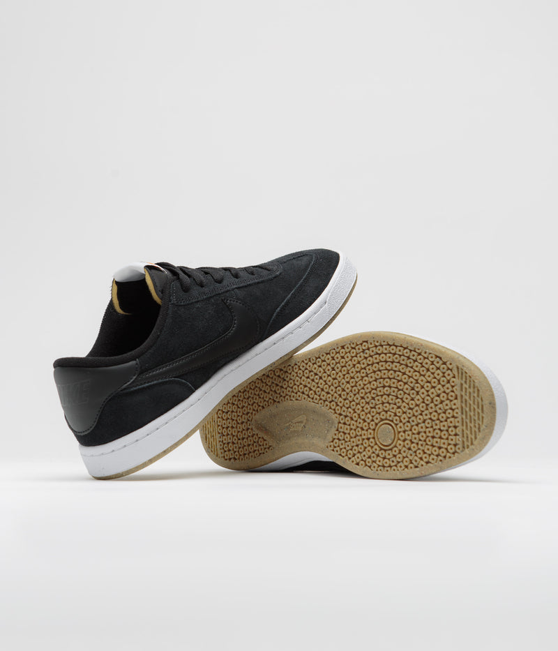 Nike SB FC Classic Shoes in Black and Black and White - Vivid Orange