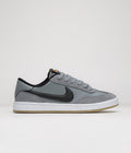 Nike SB FC Classic Shoes in Cool Grey and Black and White - Vivid Orange