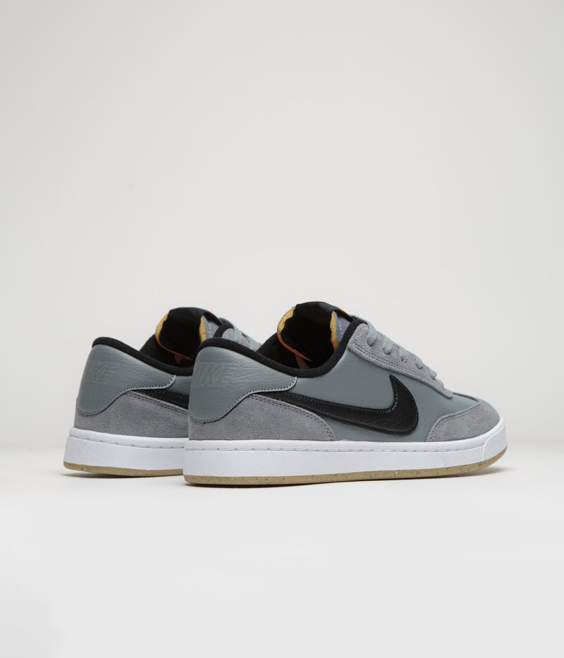 Nike SB FC Classic Shoes in Cool Grey and Black and White - Vivid Orange