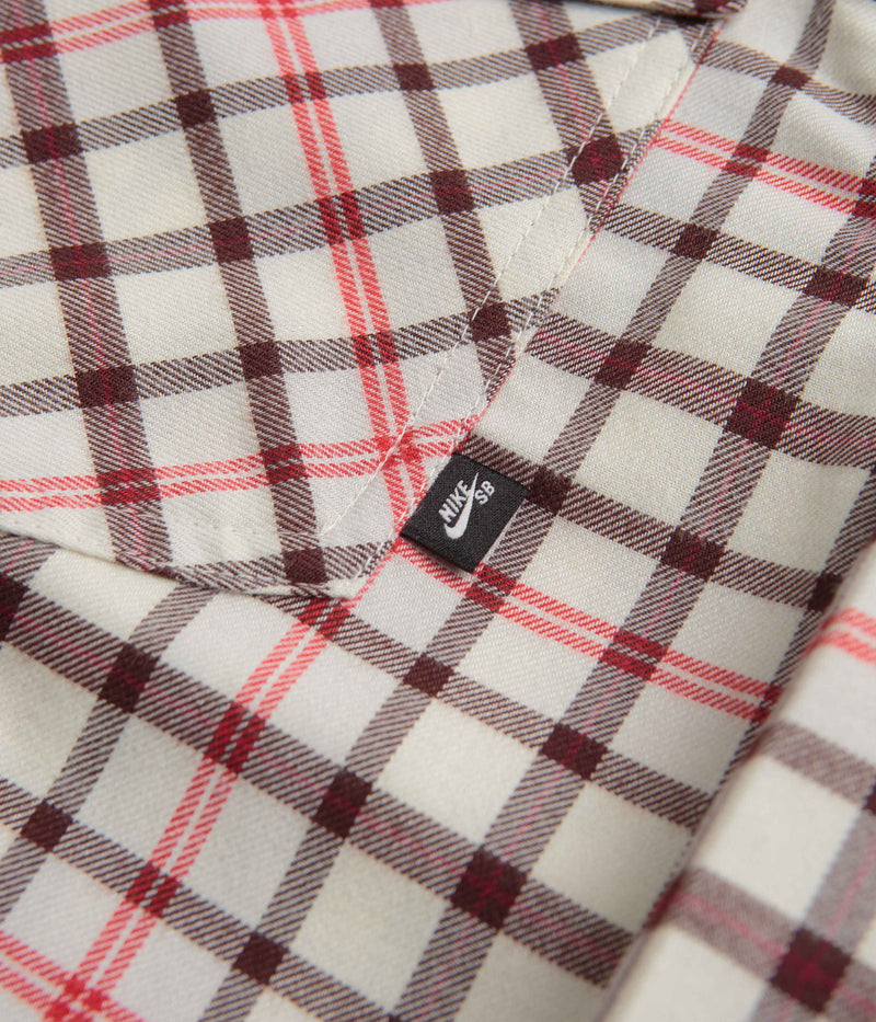 Nike SB Flannel Shirt in Coconut Milk and Light Bone