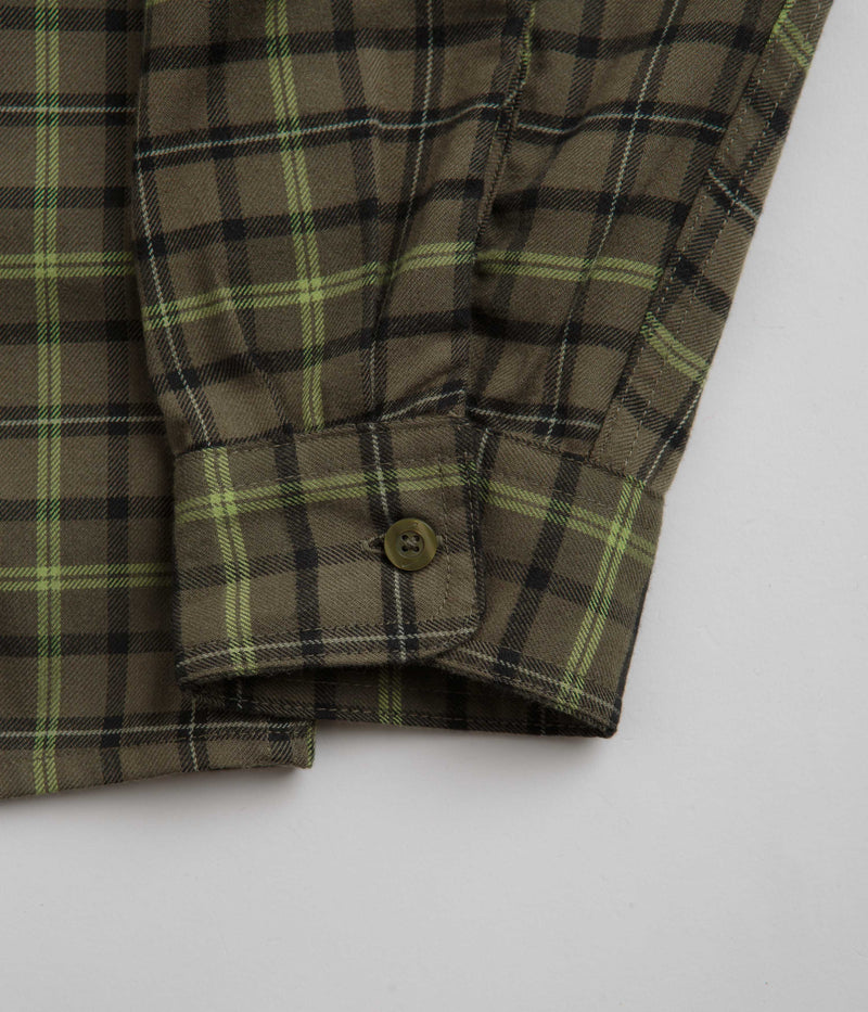 Nike SB Flannel Shirt in Medium Olive and Cargo Khaki