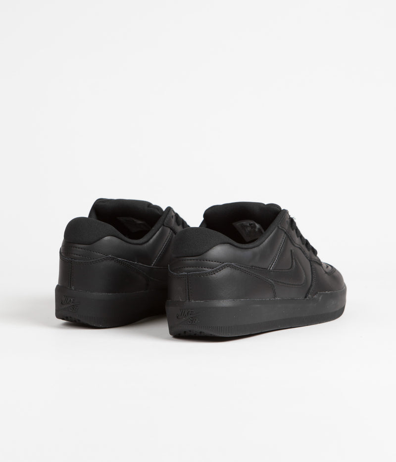 Nike SB Force 58 Premium Shoes in Black and Black and Black - Black
