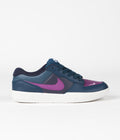 Nike SB Force 58 Premium Shoes in Obsidian and Viotech and Midnight Turquoise - Phantom