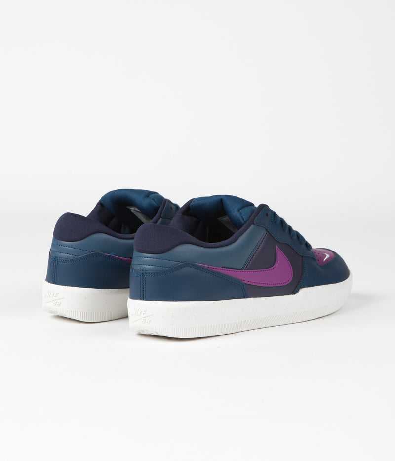 Nike SB Force 58 Premium Shoes in Obsidian and Viotech and Midnight Turquoise - Phantom
