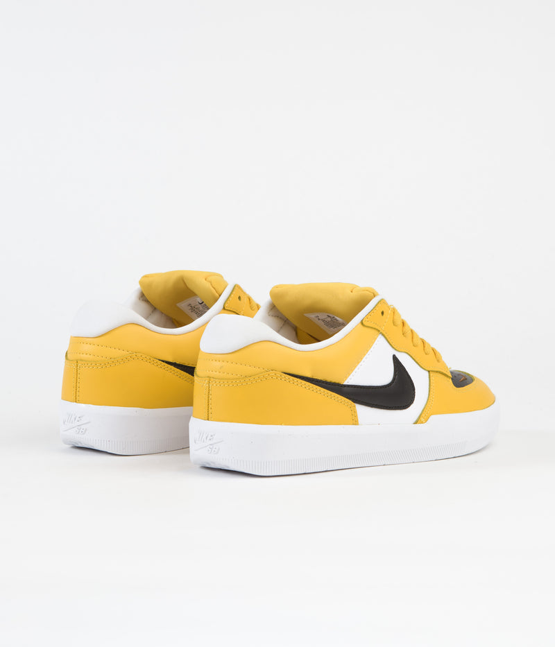 Nike SB Force 58 Premium Shoes in University Gold and Black and White - Pecan