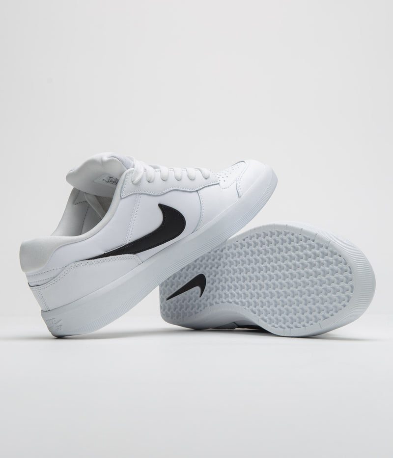 Nike SB Force 58 Premium Shoes in White and Black and White - White