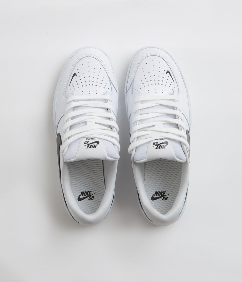 Nike SB Force 58 Premium Shoes in White and Black and White - White