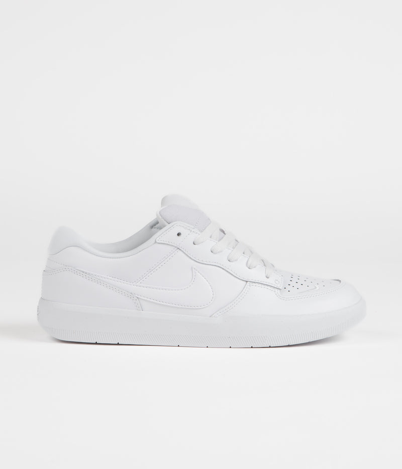 Nike SB Force 58 Premium Shoes in White and White and White - White