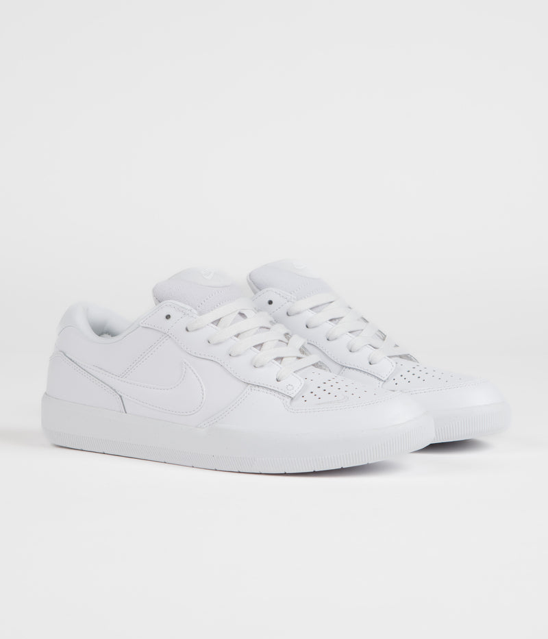 Nike SB Force 58 Premium Shoes in White and White and White - White