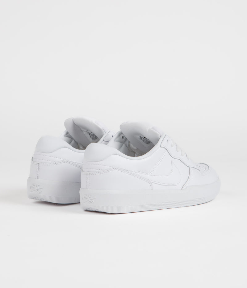 Nike SB Force 58 Premium Shoes in White and White and White - White