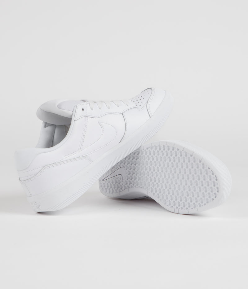 Nike SB Force 58 Premium Shoes in White and White and White - White