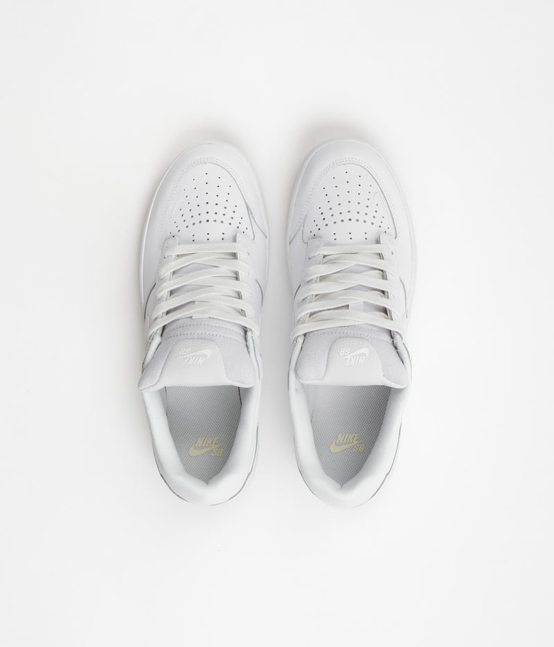 Nike SB Force 58 Premium Shoes in White and White and White - White