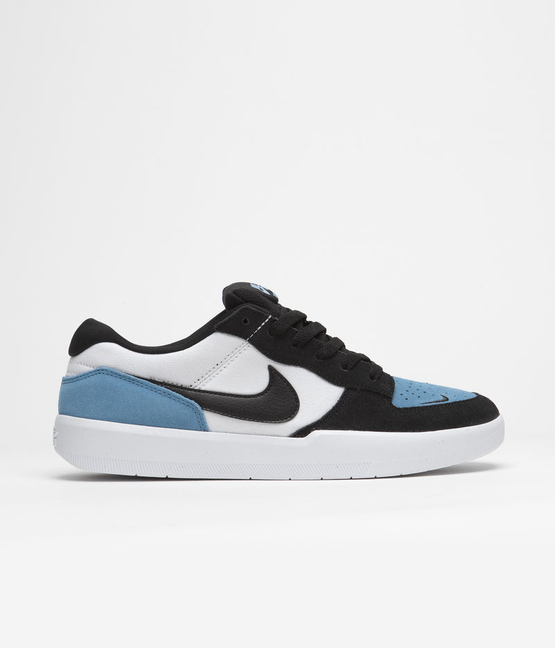 Nike SB Force 58 Shoes in Dutch Blue and Black and White