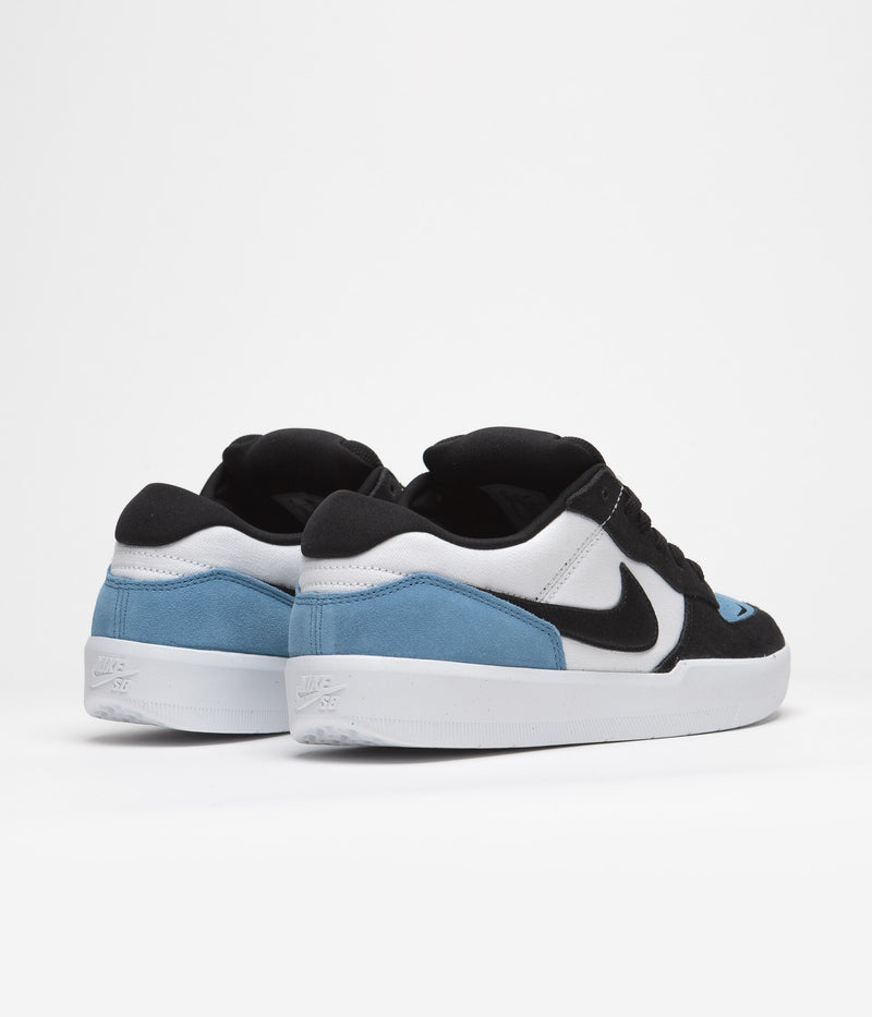 Nike SB Force 58 Shoes in Dutch Blue and Black and White