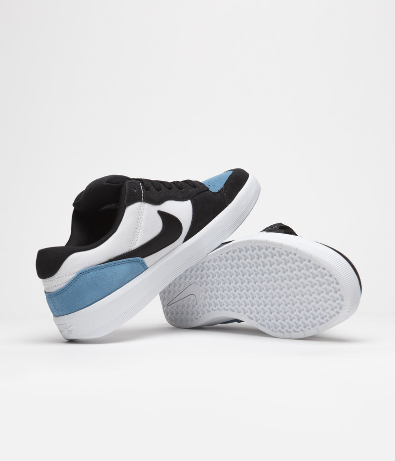Nike SB Force 58 Shoes in Dutch Blue and Black and White