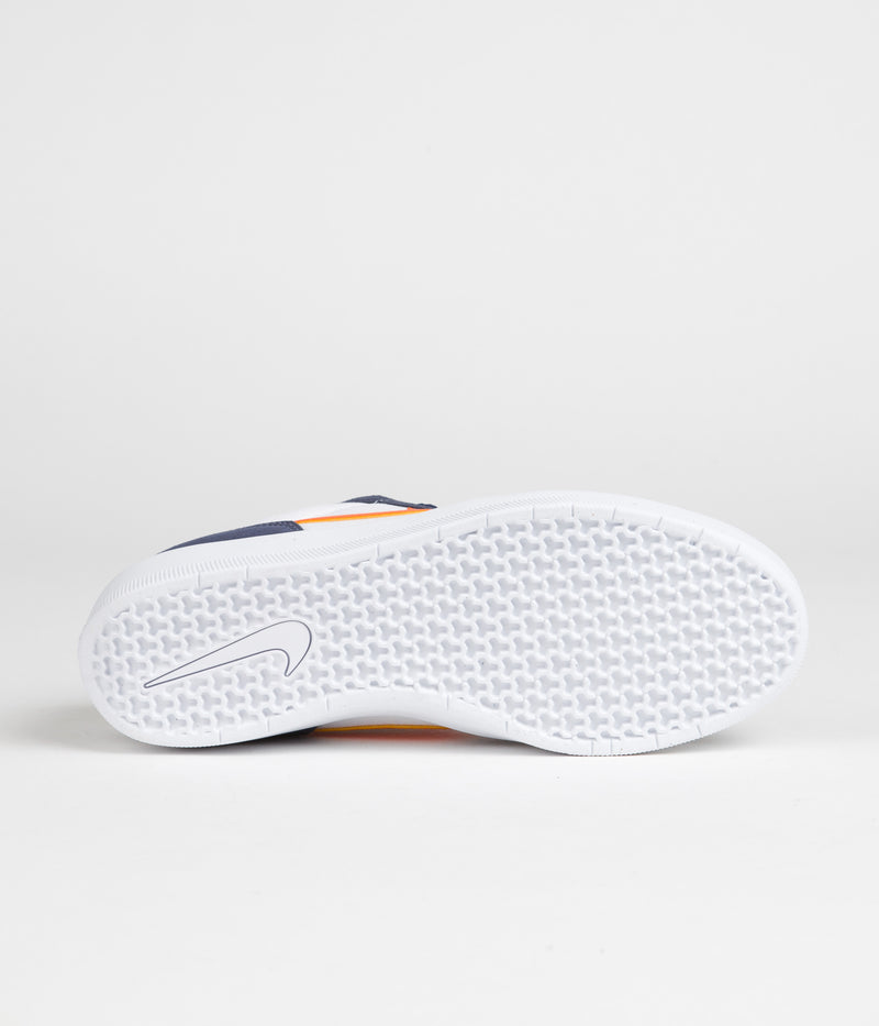 Nike SB Force 58 Shoes in Midnight Navy and Safety Orange and White