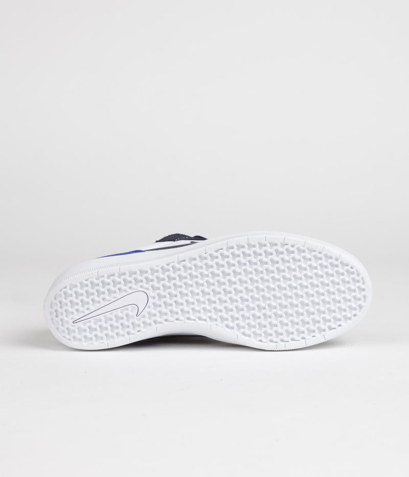 Nike SB Force 58 Shoes in Obsidian and Obsidian and White - Hyper Royal